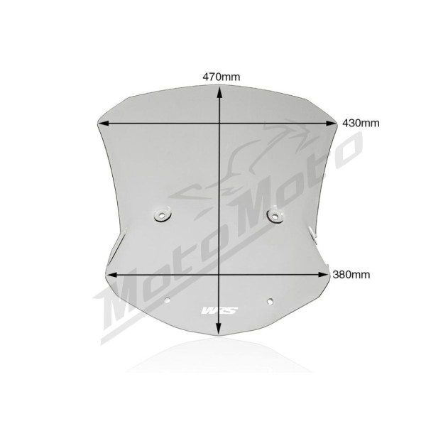 WRS CAPONORD Priekinis stiklas Lengvai Tamsintas BMW S1000XR ABS 20-23