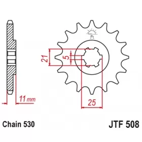 Front sprocket JTF508