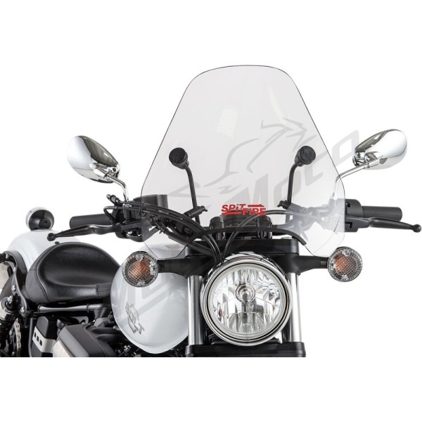 SLIPSTREAMER S-06 Spitfire Sport Shield 15" Clear Ducati / Harley Davidson / Honda / Indian / Kawasaki / Suzuki / Triumph / Victory / Yamaha 250-1900cc 68-25