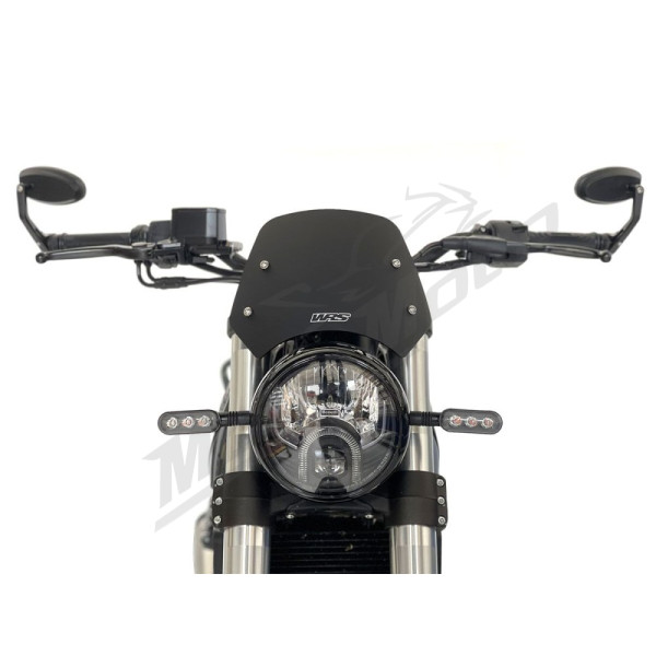 WRS SPORT Windscreen Matt Black Benelli Leoncino 500 ABS 17-23