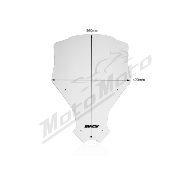 WRS HO028T CAPONORD Priekinis stiklas Skaidrus Honda CRF 1100L ABS 20-25