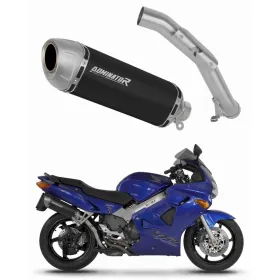Dominator Išmetimo Bakelis S6 BLACK + dB killer Honda VFR 800 Fi 98-01