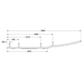 Sno-X slidžių montavimo dalis Yamaha Phazer / VT500 99-00