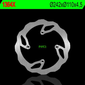 NG BRAKES Galinis fiksuotas Wave stabdžių diskas 242mm TM Racing EN / MX 125-530cc 06-09