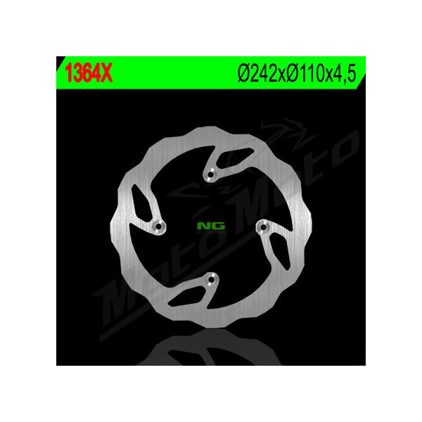 NG BRAKES Galinis fiksuotas Wave stabdžių diskas 242mm TM Racing EN / MX 125-530cc 06-09