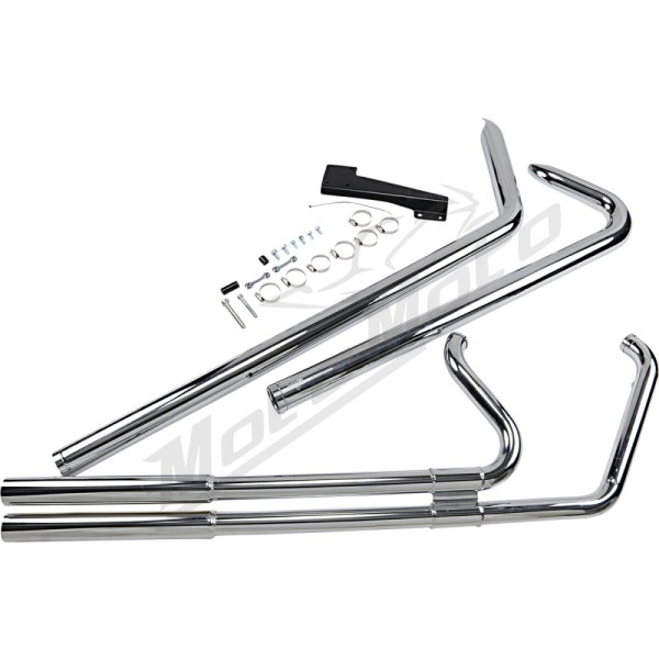 VANCE & HINES Big Shots Softail Exhaust Chrome Harley Davidson FLST / FLSTF / FXST / FXSTSI 1340-1800cc 86-11