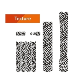 ALGIS frame protective stickers set (textured-black lines) XL