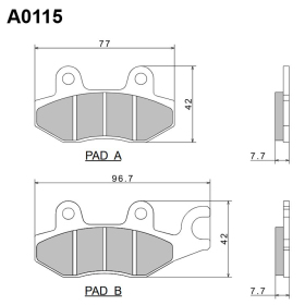 Nissin Brake Pads Honda / Kawasaki / Suzuki / Triumph / Yamaha 50-800cc 90-23
