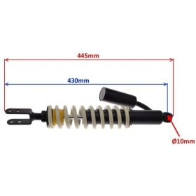 Amortizatorius galinis KEEWAY TX 50-125cc 2008-2020 430mm Ø10