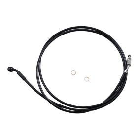 MAGNUM SHIELDING Black/Bkack fittings Hydraulic Clutch Line Harley Davidson FLHTCUSE / FLHXSE / FLTRUSE / FLTRXSE 1800 08-12 198cm