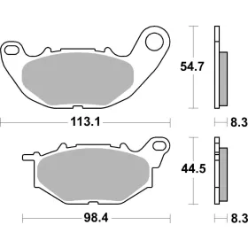 SBS Brakepads 931RST Racing Sintered YAMAHA