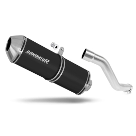 Suzuki DR 750 S / BIG 1988-1990 Dominator RIGHT SIDE Exhaust Silencer Muffler OVR BLACK + dB killer