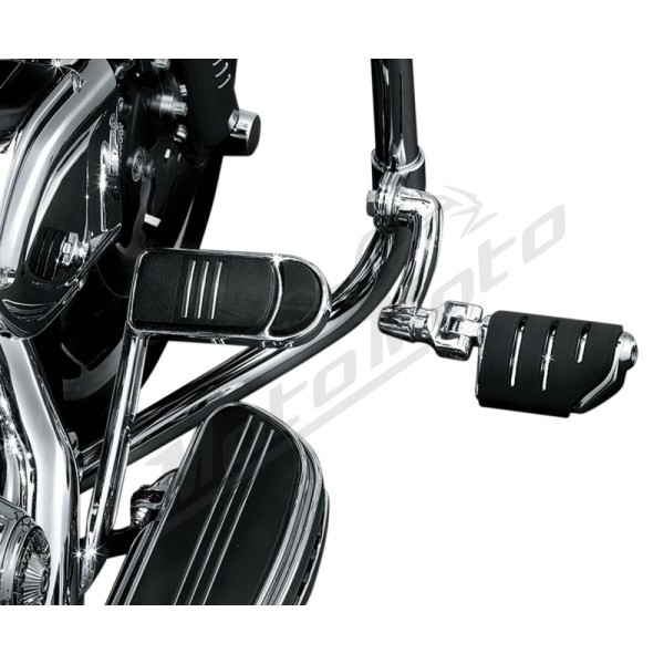 KURYAKYN Longhorn Chrome Offset Dually Highway Pegs Ø32mm