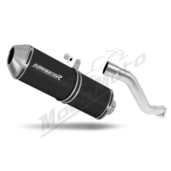 Suzuki DR 750 S / BIG 1988-1990 Dominator RIGHT SIDE Exhaust Silencer Muffler OVR BLACK + dB killer