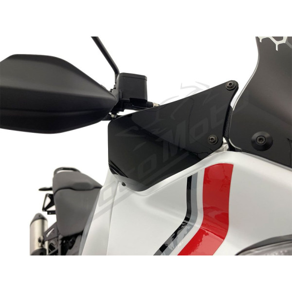 WRS DU026NL Vėjo deflektoriai Juodi Ducati Desert X 950 ABS 22-24
