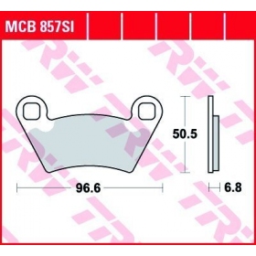 STABDŽIŲ TRINKELĖS TRW MCB857SI OFFROAD