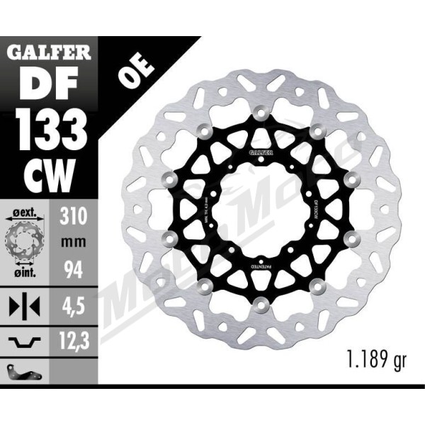 GALFER Wave® Front Brake Rotor Honda CB / NSS / NT 750-1100cc 18-25