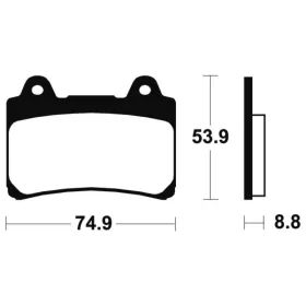TECNIUM Street Organic Brake pads MA113 Yamaha FJ 1200 1988