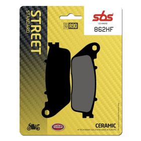 SBS HF Street 862HF Ceramic Organic Brake Pads Honda CB R / VFR 800-1200cc 08-20