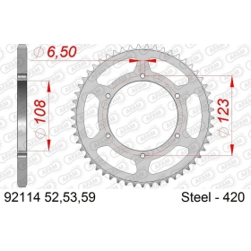 AFAM Steel Standard Rear Sprocket 420 52-59 teeth