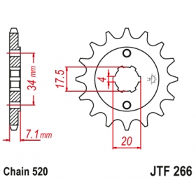 Front sprocket JTF266