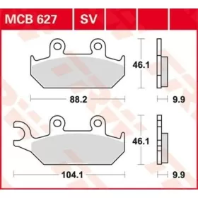 TRW SV Series Sindered Brake Pads Yamaha XT / XTZ 500-660cc 90-03