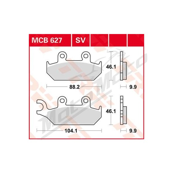 TRW SV Series Sindered Brake Pads Yamaha XT / XTZ 500-660cc 90-03