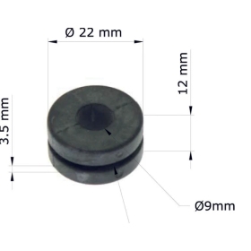 TOURMAX guminė įvorė (Silent Block) 10 vnt HONDA CB / XL 1000-1300cc 2003-2009