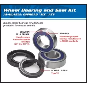 ALL BALLS Front Wheel Bearing Kit Yamaha WR/YZ 125/250 92-97
