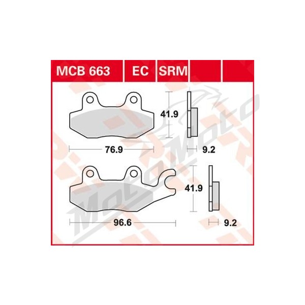 TRW All Round Sintered Metal Brake Pads CF Moto / Daelim / Honda / Kymco / PGO / Suzuki 50-400cc 97-24