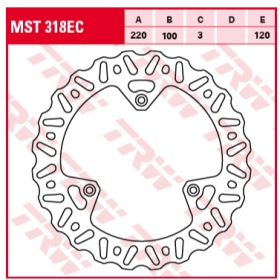 TRW Front Brake Disc Yamaha / Suzuki 80-85cc 93-16