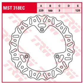 TRW Front Brake Disc Yamaha / Suzuki 80-85cc 93-16