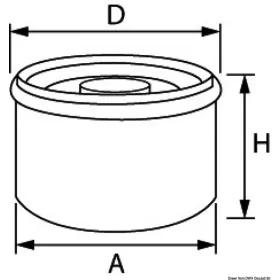 Osculati Yamaha oil filter 69J-13440-100 and Mercury 225 HP