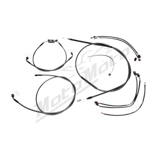 MAGNUM SHIELDING Black Pearl Handlebar Installation Kit 30.5/35.5cm Harley Davidson FLDE/ FLFBS / FLFB / FXBB 1750/1868 18-24