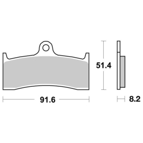 Sbs Brakepads Sintered Buell / Honda / Kawasaki / MV Agusta 700-1300cc 96-08