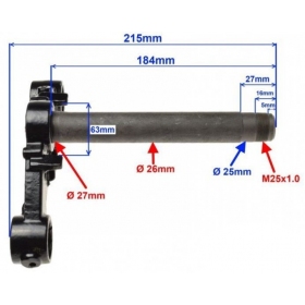 Priekinės šakės tiltelis BARTON/ FERRO/ JUNAK/ ROMET/ TOROS/ TORQ/ ZIPP 50-125cc 4T