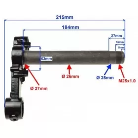 Steering stem BARTON/ FERRO/ JUNAK/ ROMET/ TOROS/ TORQ/ ZIPP 50-125cc 4T