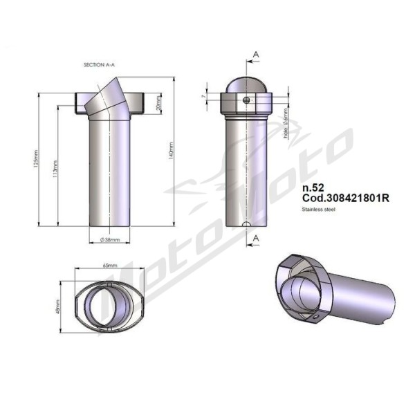LEOVINCE DB Killer Insert HONDA CBR 1000 08-16/YZF-R6 06-20