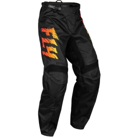 FLY RACING F-16 Youth Pants - Black/Yellow/Orange