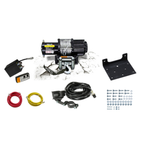 Bronco winch 4500lbs (2041kg) steel cable 5.5mm x 15.2m
