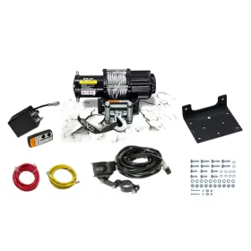 Bronco winch 4500lbs (2041kg) steel cable 5.5mm x 15.2m