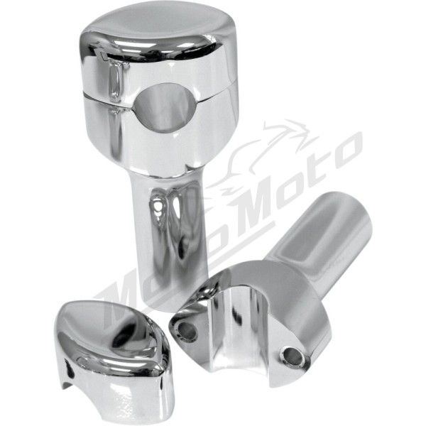 LA CHOPPERS Hefty Smooth Handlebar Risers for 1-1/4" Handlebars 32mm +10cm 2pc.