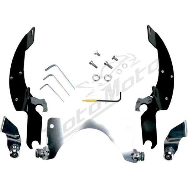 MEMPHIS SHADES METRIC Windshield Trigger-Lock Complete Mount Kit Suzuki C / VL 90-1500 05-09 