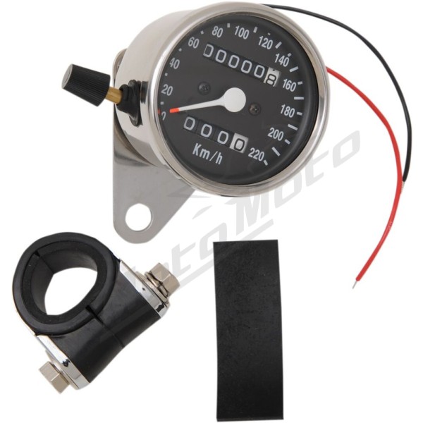 DRAG SPECIALTIES Universal 2.4" Mini Mechanical Speedometer