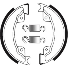 TECNIUM Street Organic Brake shoes BA077 Honda XL 500R 1982