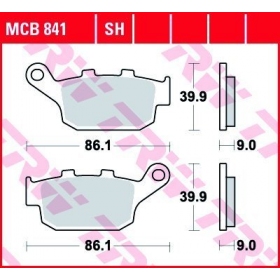 BRAKE PADS TRW MCB841SH SPORT