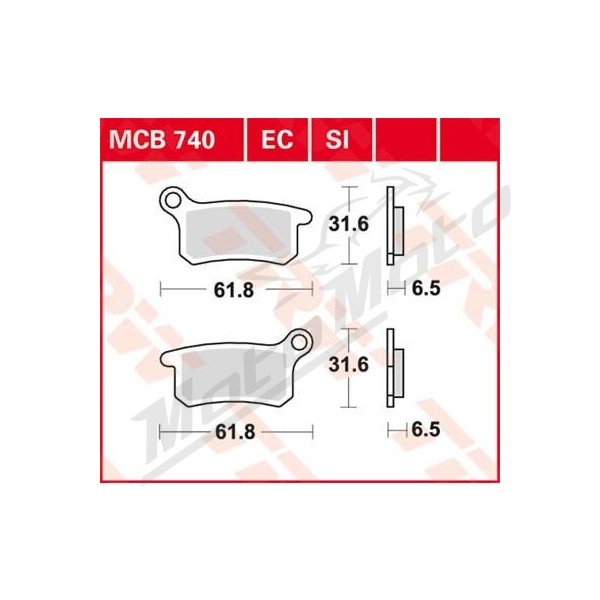 TRW SI Series Sindered Off-Road Brake Pads Husqvarna / KTM 65-85cc 02-22