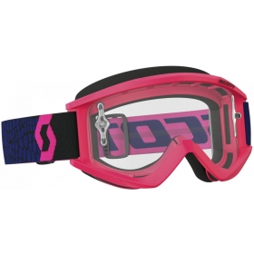 Off Road Scott Recoil XI Blue/Fluo Pink Goggles (Clear Lens)