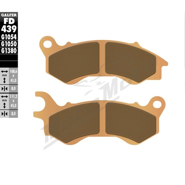 GALFER HH Sintered Brake Pads Honda / Kymco 50-150cc 10-24