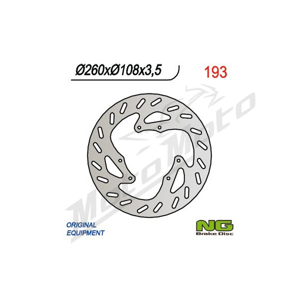 NG BRAKES Front Fixed Brake Disc 260mm Aprilia / Bultaco / Derbi 50-450cc 98-17